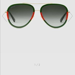 Gucci Web Aviator sunglasses